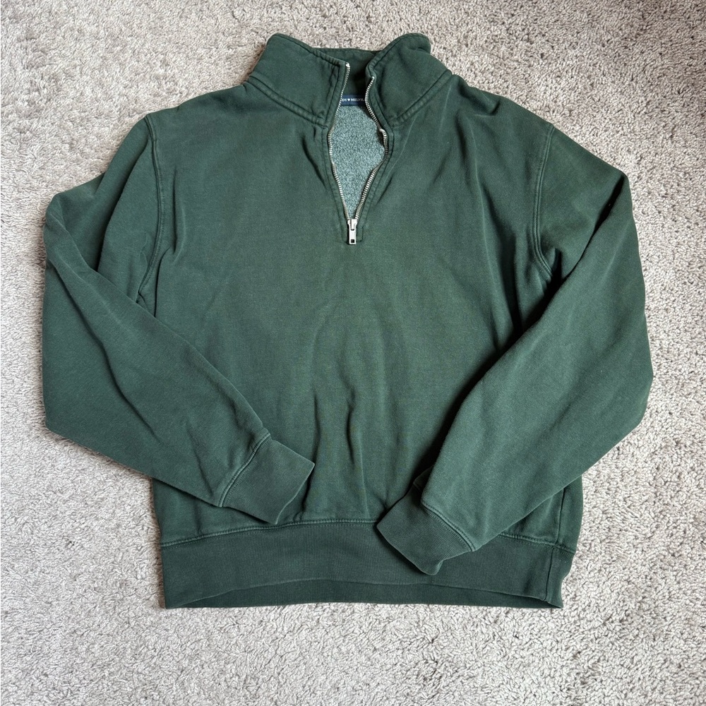Brandy Melville Green Zip Up Sweater